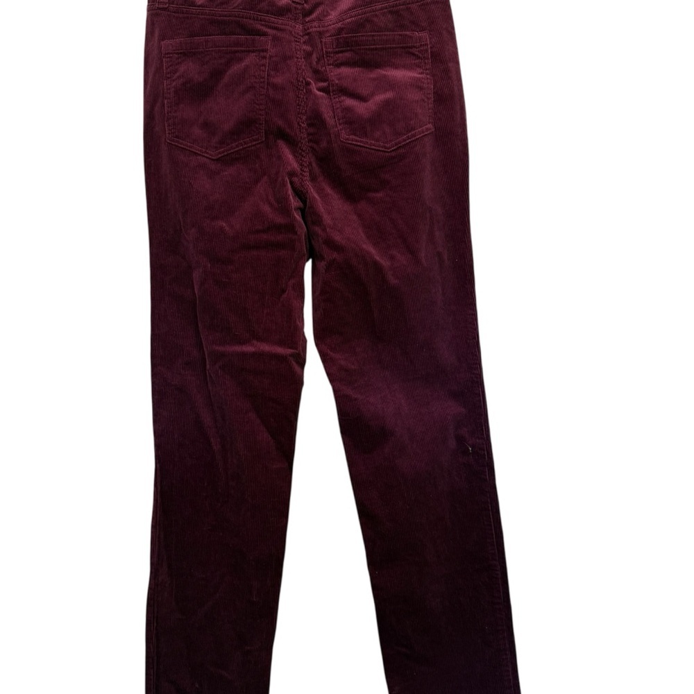 Style and Co Burgundy Corduroy Pants - Picture 4 of 5
